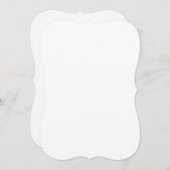 Custom white simple Design Add Photo or Text シーズンカード (正面/裏面)