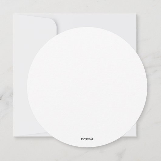 Custom white simple Design Add Photo or Text シーズンカード (裏面)