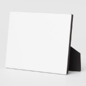 Custom white simple Design Add Photo or Text フォトプラーク (側面)