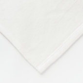 Custom white simple Design Add Photo or Text フリースブランケット (角)