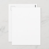 Custom white simple Design Add Photo or Text ポストカード (正面/裏面)