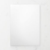 Custom white simple Design Add Photo or Text 三つ折り招待状 (カバー)