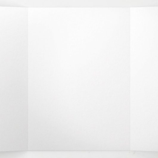 Custom white simple Design Add Photo or Text 三つ折り招待状 (内部中)