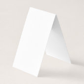 Custom white simple Design Add Photo or Text 名刺 (裏面)