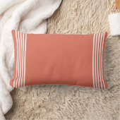 Custom white stripe bands ランバークッション (ブランケット)