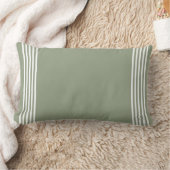 Custom white stripe bands ランバークッション (ブランケット)