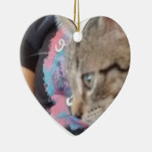 Custom Who Rescued Who Pet Name  セラミックオーナメント (右)