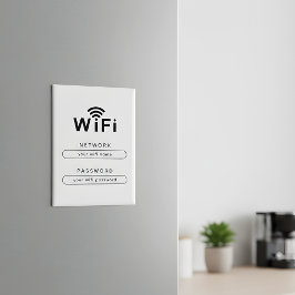 Custom WiFi Magnet for Office & Home Guest Network マグネット