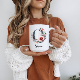 Custom Wildflower Birth Flower Mug for Grandma コーヒーマグカップ