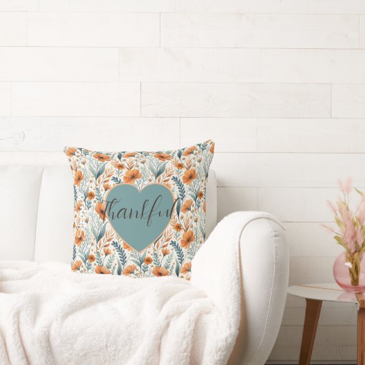 Custom Wildflower Botanical Boho Floral Watercolor クッション (ソファ)