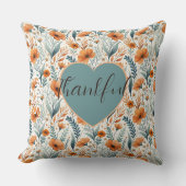 Custom Wildflower Botanical Boho Floral Watercolor クッション (正面)