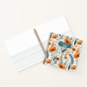 Custom Wildflower Botanical Boho Floral Watercolor ノートブック (内部)