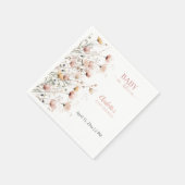 Custom Wildflower floral napkins template スタンダードカクテルナプキン (角)