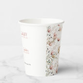 custom wildflower floral paper cups template 紙コップ (左)