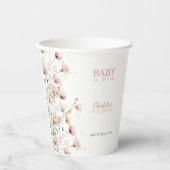 custom wildflower floral paper cups template 紙コップ (正面)