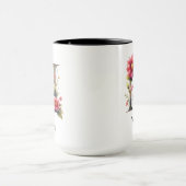Custom Wildflower Monogram Mug for Mom or Grandma マグカップ (中央)