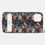Custom Wildflowers Botanical Inspiration Black Case-Mate iPhoneケース (裏面 (横))
