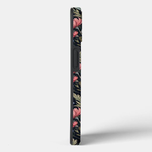 Custom Wildflowers Botanical Inspiration Black Case-Mate iPhoneケース (裏面 / 右)