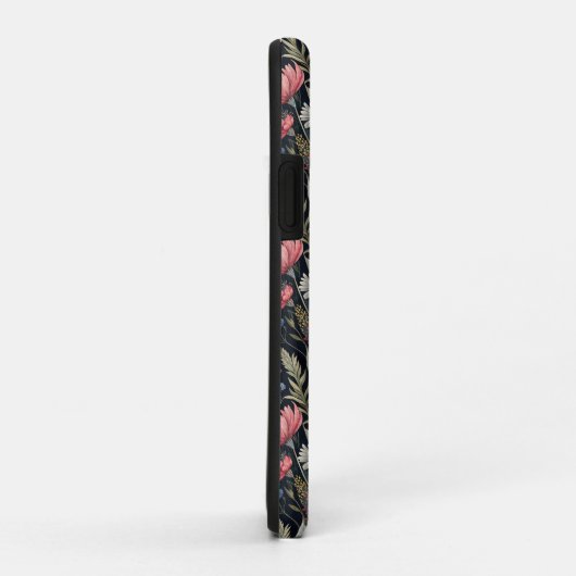 Custom Wildflowers Botanical Inspiration Black Case-Mate iPhoneケース (裏面/右)