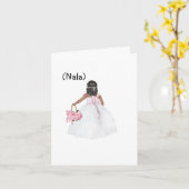 Custom Will You Be My Flower Girl? Card  カード (黄色い花)