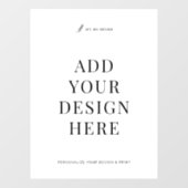 Custom Window Decal Printing 18x24" Vinyl Signage ウィンドウサイン (シート)