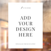 Custom Window Decal Printing 18x24" Vinyl Signage ウィンドウサイン (シート2)