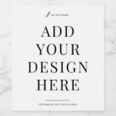 Custom Wine Label Printing Event Bottle Stickers ワインラベル (シングルラベル)
