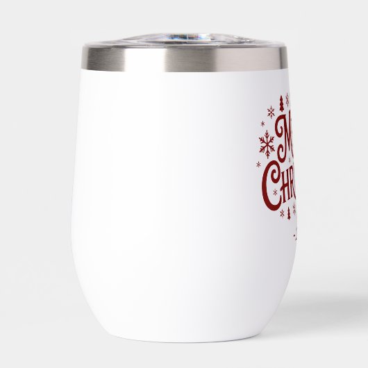 Custom wine tumbler Christmas gift for employees (正面)
