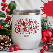 Custom wine tumbler Christmas gift for employees