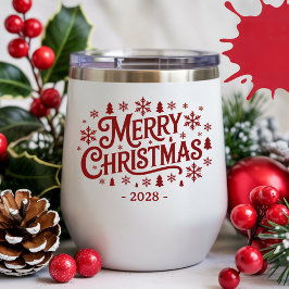 Custom wine tumbler Christmas gift for employees