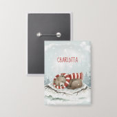 Custom Winter Bear Badge 缶バッジ (正面/裏面)