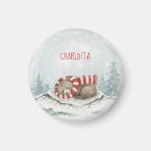 Custom Winter Bear Magnet マグネット (正面)