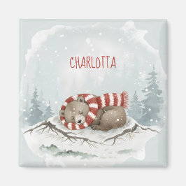 Custom Winter Bear Magnet マグネット