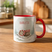 Custom Winter Bear Mug – Sleeping Animal Design マグカップ