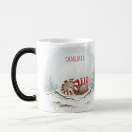 Custom Winter Bear Mug – Sleeping Animal Design モーフィングマグカップ