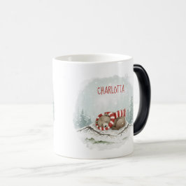 Custom Winter Bear Mug – Sleeping Animal Design モーフィングマグカップ