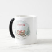 Custom Winter Bear Mug – Sleeping Animal Design モーフィングマグカップ (正面左)