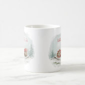 Custom Winter Bear Mug – Sleeping Animal Design モーフィングマグカップ (中央)