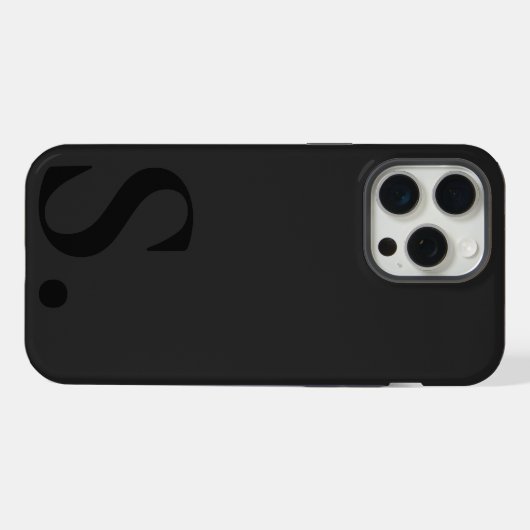 Custom with Initial Name iPhoneケース (裏面横)