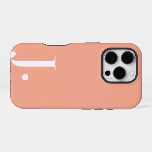 Custom with Initial Name iPhoneケース (裏面横)