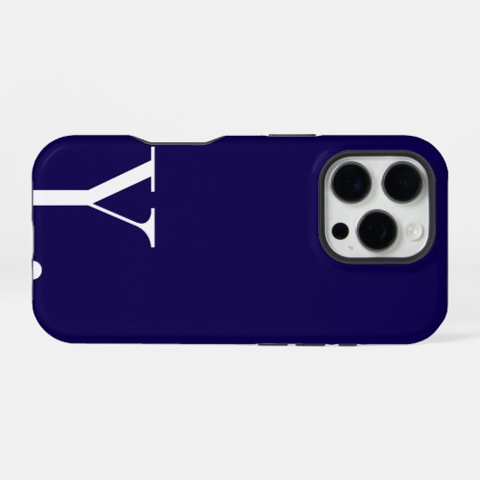 Custom with Initial Name iPhoneケース (裏面横)