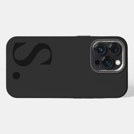 Custom with Initial Name iPhoneケース (裏面横)