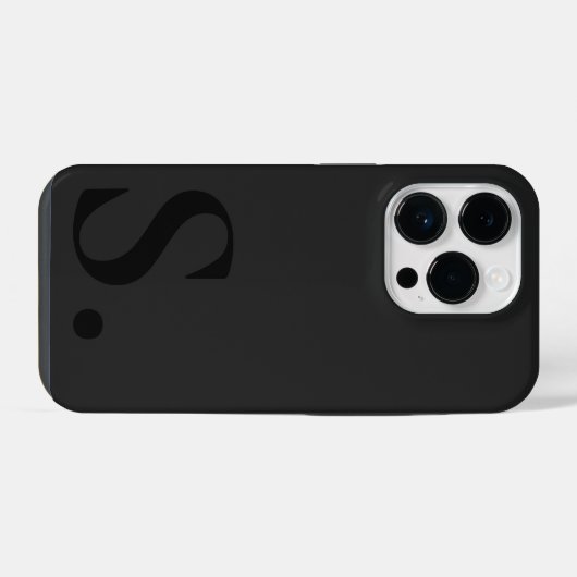 Custom with Initial Name iPhoneケース (裏面横)