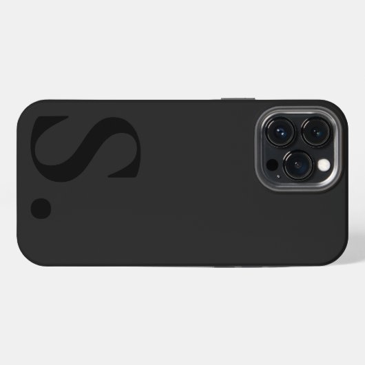 Custom with Initial Name iPhoneケース (裏面横)