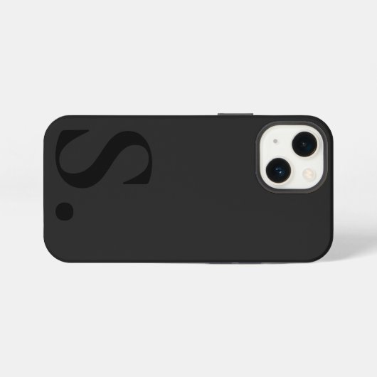 Custom with Initial Name iPhoneケース (裏面横)