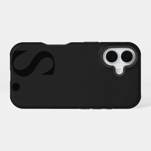 Custom with Initial Name iPhone 16ケース (裏面横)