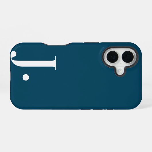 Custom with Initial Name iPhone 16ケース (裏面横)