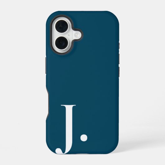 Custom with Initial Name iPhone 16ケース (裏面)