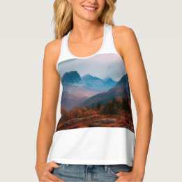 Custom Women's All-Over Print Racerback Tank Top タンクトップ