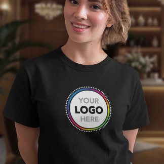 Custom Women's Business T-Shirt - Add Your Logo トライブレンドＴシャツ